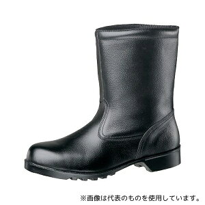 ミドリ安全 V2400NS-27.5 JIS規格認定 静電 ゴム底安全靴 半長靴 V2400N ブラック 27.5cm