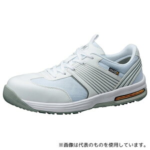 ミドリ安全 ISA-801S-W-23.0 JSAA A種認定 先芯入りスニーカー エアHG ISA-801 静電 ホワイト 23.0cm