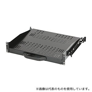 摂津金属工業 RASSH-600N1 ストッパー付スライド棚 W507×H88.1×D600mm 11kg ブラック