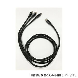 rbgXgO BS-USBSG1CB-BCL X}[gtHpUSBP[uType-C(2.0)3in1 MicroUSB Type-B+USB Type-C+Lightning 1m