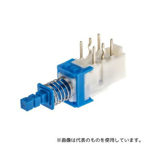Alps Electric SPUN191600 �v�b�V���{�^���X�C�b�` �o�ɑo��(DPDT) 100 mA @ 30 V dc ���b�` PCB 1��(4��)