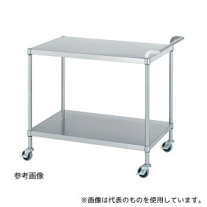 ●シンコー(業務用厨房機器) M02-6045-U75 ステンレスワゴン(SUS430) 600×450×800mm(棚2段)