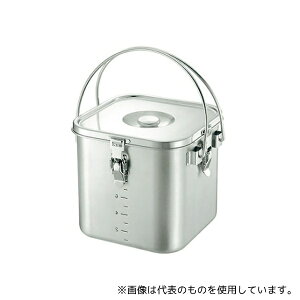 本間製作所 57422 19-0IH対応スタッキング角型給食缶 22cm