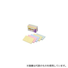 スリーエム 655-5SSAP Post-it 強粘着 75mm×127mm 4色混色 1パック(90枚×5パッド入)