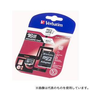Verbatim 44082 Micro SDカード 容量 16 GB クラス Class 10