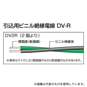 行田電線 DV-R 2.0MMX2C 引込用ビニル絶縁電線DV-R 50m巻