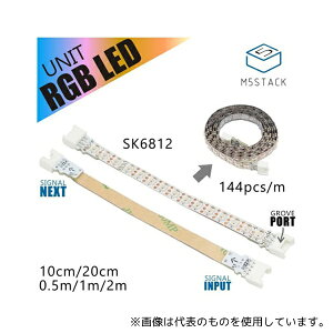 M5Stack M5STACK-NEOPIXEL-10 M5StackpNeoPixel݊ LEDe[v(10cm)