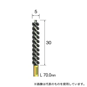 ミニター FD2209 スパイラルホールブラシ 真鍮 Φ5
