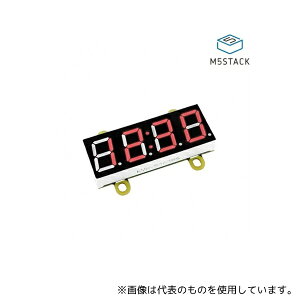 M5Stack M5STACK-U146 M5Stack�p�ԐF7�Z�O�����g4���f�W�^���N���b�N���j�b�g