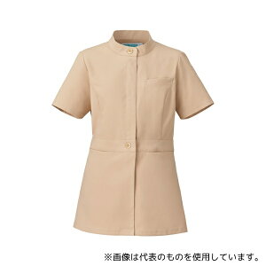 KAZEN KZN310-16 レディスジャケット半袖 ベージュ 3L