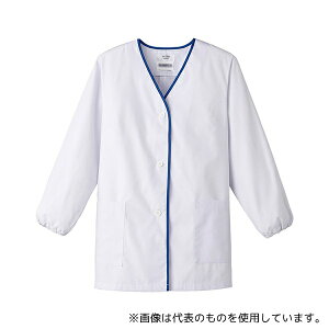 サーヴォ(旧サンペックスイスト) FA348 襟なし/長袖 女性用調理衣 ホワイト S