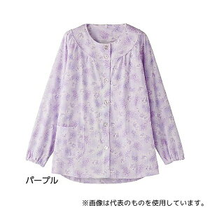 ケアファッション 39921 上下別売りパジャマ(婦人用) 大きめボタン上着 パープル M