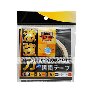 和気産業 激強力両面テープ 粗面用 薄さ0.3mm×幅5mm×長さ5m WKG-002 入数:1巻