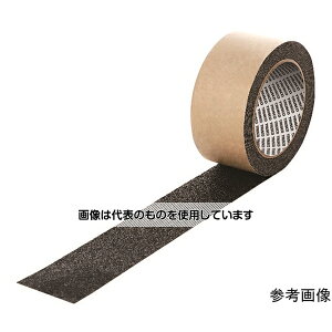 トラスコ中山 ノンスリップテープ屋内外用 平滑面強粘着タイプ 100mmX5m 黒 お纏め6巻入 KNSP100X5-6BK 入数:1箱(6巻入)
