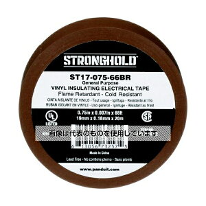 Strong Hold StrongHoldビニールテープ 一般用途用 茶 幅19.1mm 長さ20m 1袋(10巻入) ST17-075-66BR 入数:1袋(10巻入)