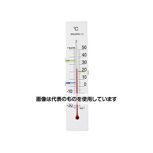 佐藤計量器製作所 寒暖計ミルノTZ ホワイト 1514-40 入数:1個