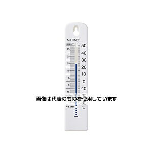 佐藤計量器製作所 カラー寒暖計ミルノ(広告用)ホワイト 1516-20 入数:1セット