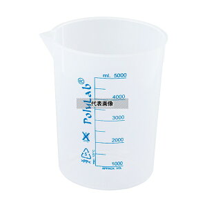 Polylab 11157 �v���X�`�b�N�r�[�J�[(�ڐ��t���EPP��)5000mL