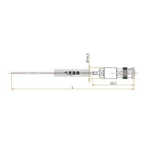 �R�X���E�e�b�N(�^��) VCK1000X/MP �ڑ����i �^�� �Б��R�l�N�^�t���P�[�u�� MHV-JJ/MHV-JJ-F�p L=1000