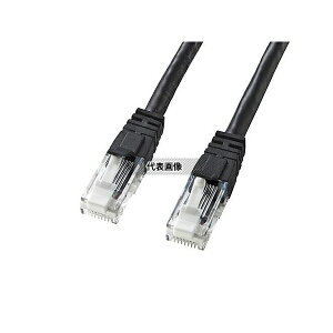 �A�Y����(AS ONE) 2 m LAN�P�[�u��(CAT6/�ߐ܂�h�~/�u���b�N) EA764BB-233A �����F1�{