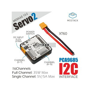 M5Stack M5STACK-M014-B M5Stack�pServo2���W���[��(16�`�����l�� �T�[�{�h���C�o)