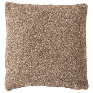東谷 クッションブラウン 茶色 正方形 おしゃれ ソファ ブークレ生地 くすみカラー スクエア 無地 シンプル 四角 リビング 北欧 FAB-103BR