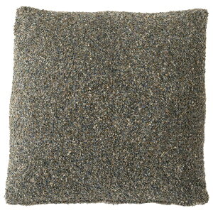 東谷 クッションブラウン 茶色 正方形 おしゃれ ソファ ブークレ生地 くすみカラー スクエア 無地 シンプル 四角 リビング 北欧 FAB-103GR
