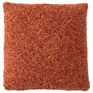 東谷 クッションブラウン 茶色 正方形 おしゃれ ソファ ブークレ生地 くすみカラー スクエア 無地 シンプル 四角 リビング 北欧 FAB-103OR