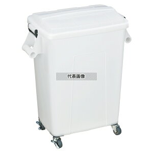 トンボ 厨房用ダストペール70 キャスター付 ナチュラル 70L 580×355×H705 清掃/衛生用品 No.0099220