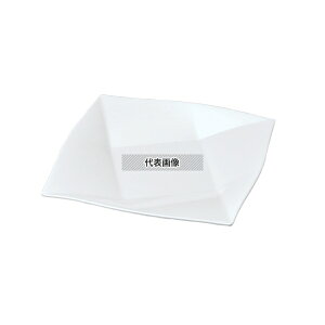 若泉漆器 ニューホワイト 折紙盛皿 23cm 233×233×H36mm 皿 No.0405560