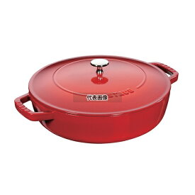 STAUB(ストウブ) ブレイザーソテーパン 24cm チェリー 40511-475 2.4L 底径:185mm ソテーパン No.0560970