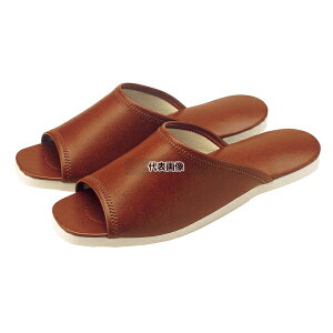 江部松商事 スリッパ (白薄底) 前アキタイプ No.013L ブラウン (04) 27cm ユニフォーム No.0984400