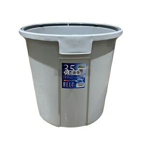RISU(リス) ベルク 丸型ポリペール グレー 35N 本体 PP製 35L φ427×H400mm 清掃/衛生用品 No.1193510
