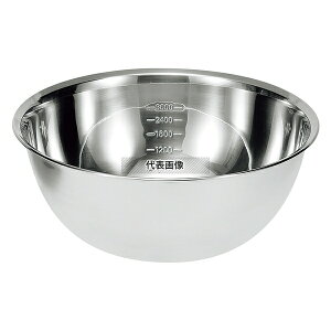 シェフズボール ステンレス深型ボール (目盛付) 15cm MCB-15 外径:168×H75 水切り/ザル No.5445000