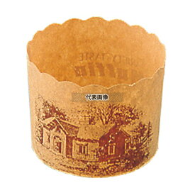 マフィンカップ ハウス柄 (100枚入) 茶 M-404 150ml 製菓/ベーカリー用品 No.6698700
