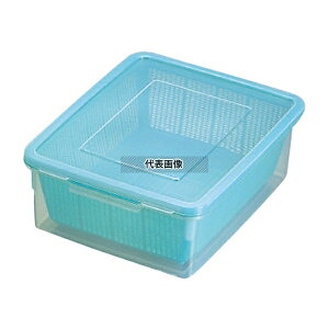 ザルコン 角型 グリーン 5.5L 5.5L 248×317×H114 水切り No.7270220