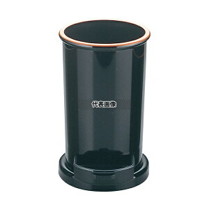 福井クラフト 丸箸立 (楊枝入付) 黒天朱 ABS 6-1419-11 φ95×H150 卓上小物 No.7586400