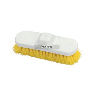 ジャストマン カラーデッキブルーム1385用 替ブラシ イエロー 幅230 清掃/衛生用品 No.7907011