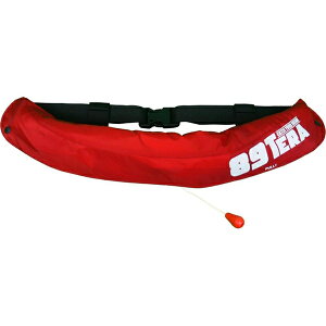 ラムセス(Lamses) 自動膨張式救命胴衣 検定付 ウェスト LJ1866 フリー レッド ライフジャケット:4580320273941