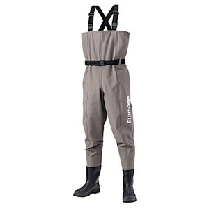 シマノ ハイパーウェーダー(チェストハイ・カットフェルトソール) FF-052T M スモークグレー 4969363667526