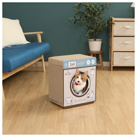 不二貿易 猫の爪とぎ ランドリー(68130) 猫 爪研ぎ ペット用品 猫用品 段ボール おしゃれ【在庫有り】