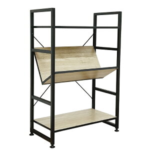 後藤家具物産 シェルフ KD-LOLLY-3SF ローリー3段シェルフ 幅60 ナチュラルブラック | 3段シェルフ