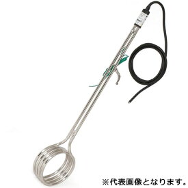 八光電機 BAB1111 油用投込ヒーター/100V1KW　パイプ径：Φ12mm　発熱部：120mm