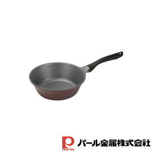 【お得な2個セット】さっと量れるメガストーン 深型フライパン24cm(目盛付) | 目盛付 ガス火専用 炒め鍋 フライパン 計量 揚げ物 軽い 調理器具 調理用品 キッチン用品 おすすめ おしゃれ 厨