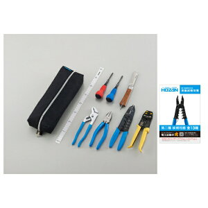 ホーザン 電気工事士技能試験 工具セット 第二種向け 基本工具+P-958 VVFストリッパーのセット DK-28