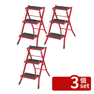 �y3�Z�b�g�z���J �X�e�b�v�� ���ݑ� �X�e�b�v�X�c�[�� 3�i �܂肽���� ����ɂ��� �X���� �R���p�N�g �X�`�[�� �y�� ���b�h PC-344RD