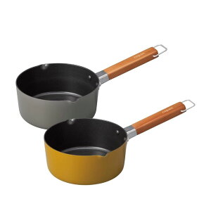 選べる2種 シービージャパン IHチョコットミルクパン 16CM | ふっ素コーティング IH対応 ちょこっとミルクパン 調理器具 IHチョコットミルクパン マスタード 16CM スープパン 軽量ミルクパン 料