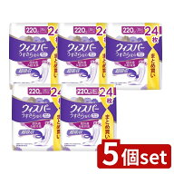 ＼レビュー特典有／【5個セット】 P&G ウィスパ-うすさら安心特に多い時も1枚で安心220CC [単品内容量/24…