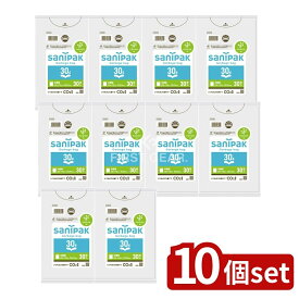 ＼レビュー特典有／【10個セット】 日本サニパック CUH34 NOCOO サニパックポリ袋 半透明 30L [単品内容量/30枚] | サニパック ポリ袋 軽量 サニパック ノクー 環境配慮 高密度ポリエチレン プラスチック削減 エコ袋 透明袋 半透明ポリ袋 省資源