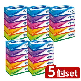 ＼レビュー特典有／【5個セット】 日本製紙クレシア クリネックスティシュー 180組×5箱 [単品内容量/5個] | クレシア ティッシュ クリネックス ティッシュペーパー ボックスティッシュ クリネックスブルー やわらかい ティッシュ 業務用 高品質